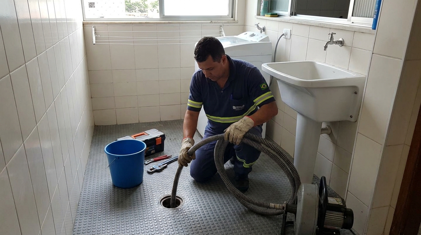 Desobstrução na Cozinha no Itararé, Teresina‑PI